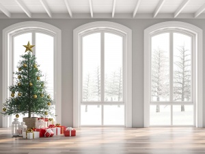 christmas-tree-in-front-of-three-windows